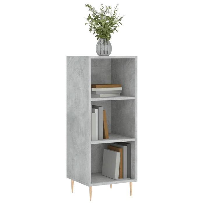 Servantă, gri beton, 34,5x32,5x90 cm, lemn prelucrat - WALTI WALTI