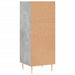Servantă, gri beton, 34,5x32,5x90 cm, lemn prelucrat - WALTI WALTI