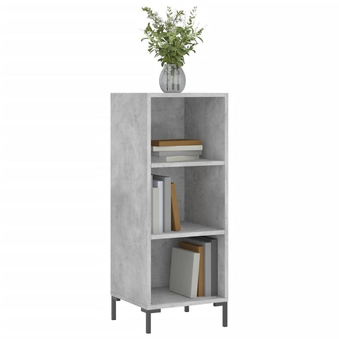Servantă, gri beton, 34,5x32,5x90 cm, lemn prelucrat - WALTI WALTI