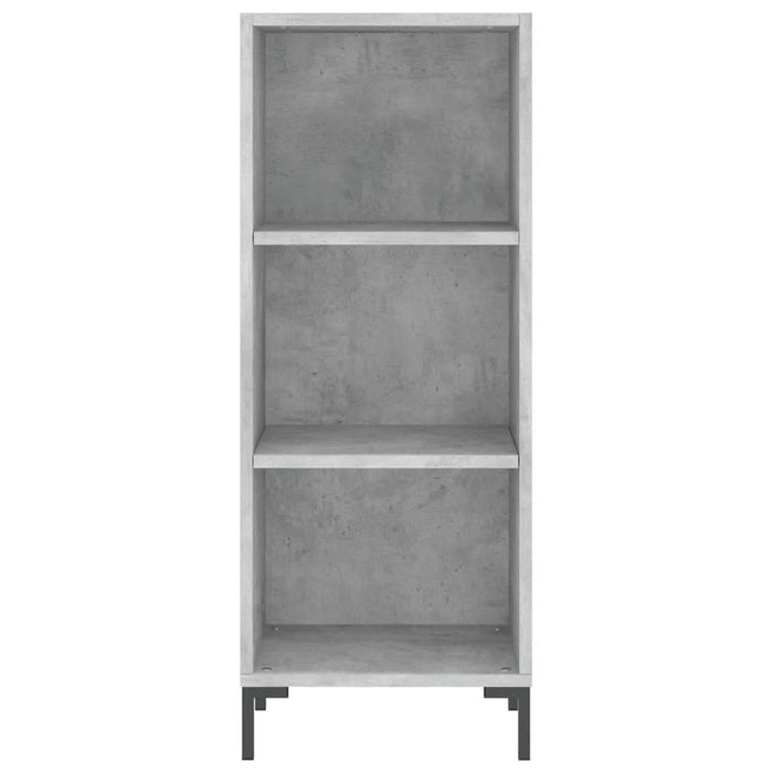 Servantă, gri beton, 34,5x32,5x90 cm, lemn prelucrat - WALTI WALTI