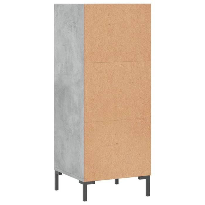 Servantă, gri beton, 34,5x32,5x90 cm, lemn prelucrat - WALTI WALTI