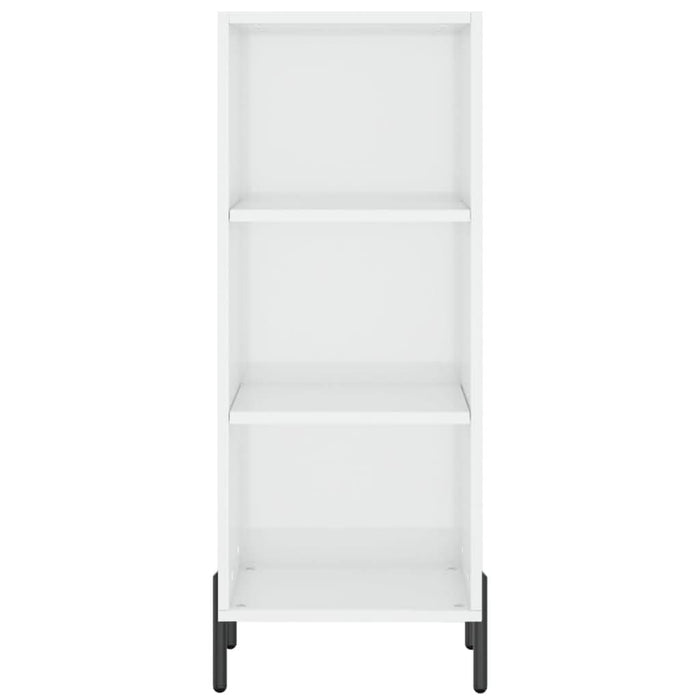 Servantă, alb extralucios, 34,5x32,5x90 cm, lemn compozit - WALTI WALTI