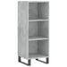 Servantă, gri beton, 34,5x32,5x90 cm, lemn prelucrat - WALTI WALTI