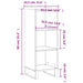 Servantă, gri beton, 34,5x32,5x90 cm, lemn prelucrat - WALTI WALTI