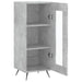 Servantă, gri beton, 34,5x34x90 cm, lemn compozit - WALTI WALTI