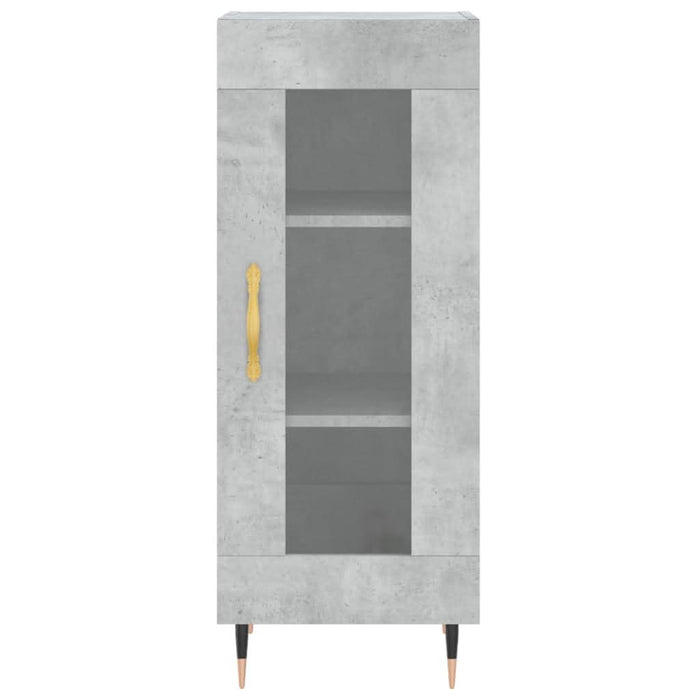 Servantă, gri beton, 34,5x34x90 cm, lemn compozit - WALTI WALTI