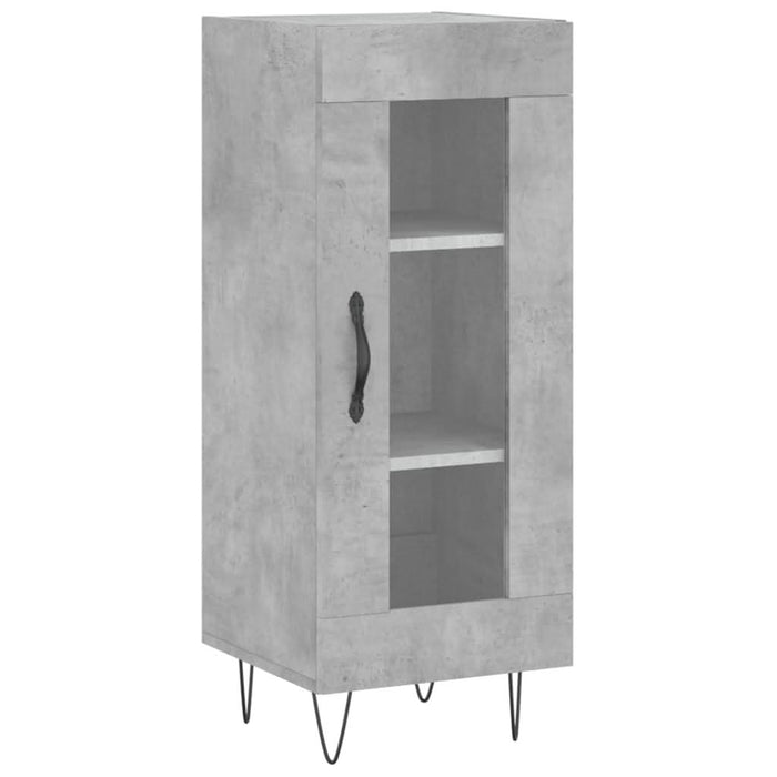 Servantă, gri beton, 34,5x34x90 cm, lemn compozit - WALTI WALTI