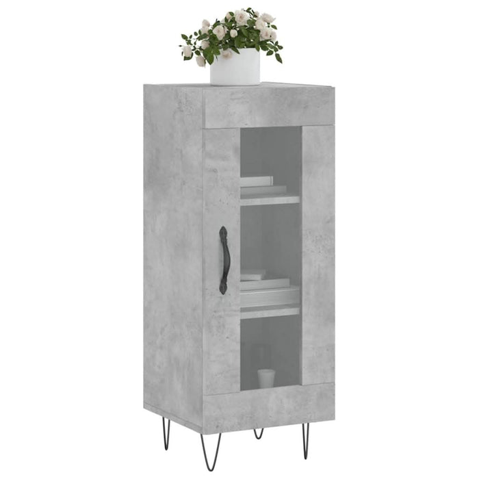 Servantă, gri beton, 34,5x34x90 cm, lemn compozit - WALTI WALTI