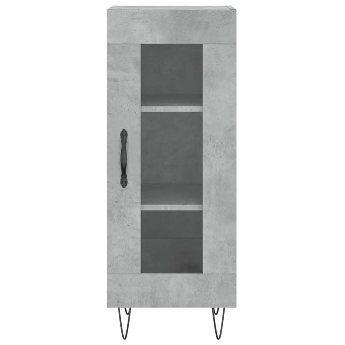 Servantă, gri beton, 34,5x34x90 cm, lemn compozit - WALTI WALTI