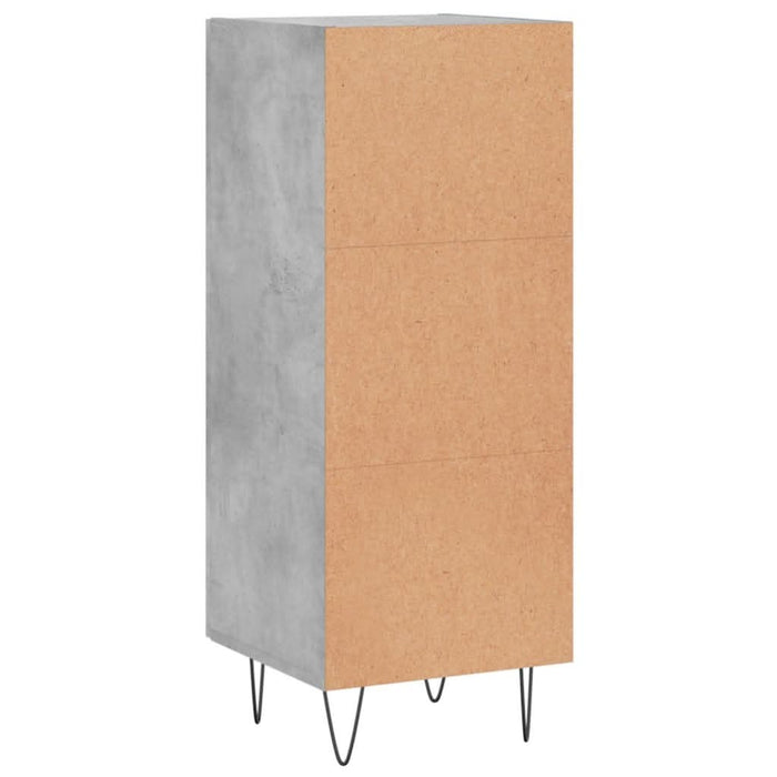 Servantă, gri beton, 34,5x34x90 cm, lemn compozit - WALTI WALTI