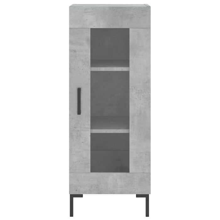 Servantă, gri beton, 34,5x34x90 cm, lemn compozit - WALTI WALTI
