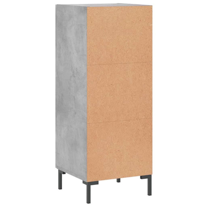 Servantă, gri beton, 34,5x34x90 cm, lemn compozit - WALTI WALTI