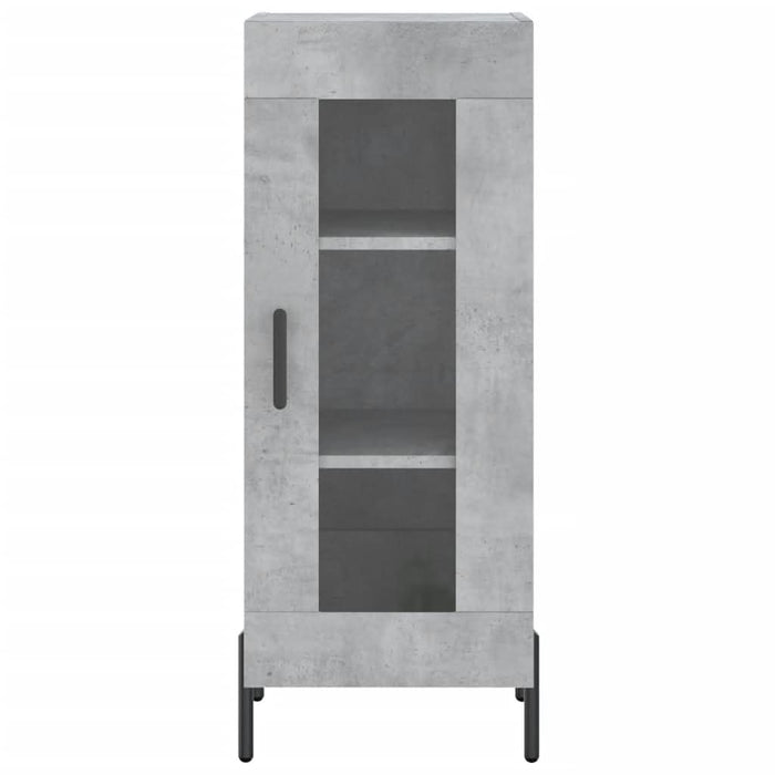 Servantă, gri beton, 34,5x34x90 cm, lemn compozit - WALTI WALTI