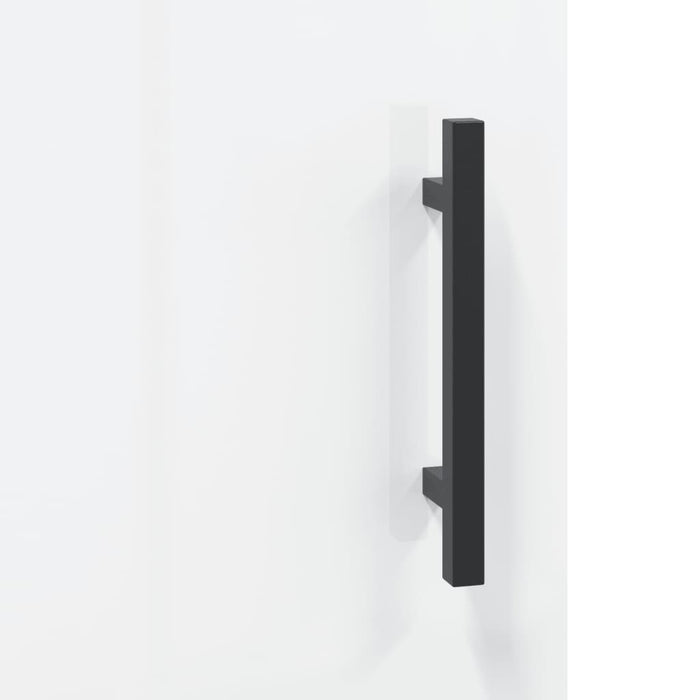 Servantă, alb extralucios, 34,5x34x90 cm, lemn compozit - WALTI WALTI