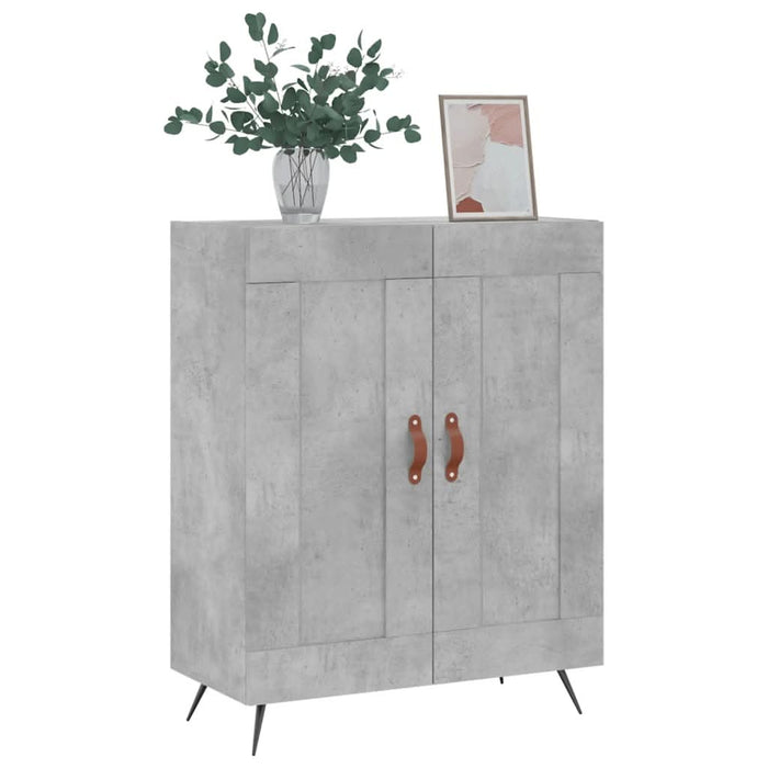 Servantă, gri beton, 69,5x34x90 cm, lemn compozit - WALTI WALTI