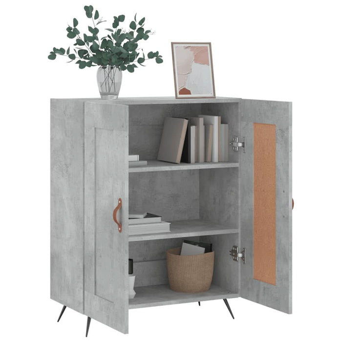 Servantă, gri beton, 69,5x34x90 cm, lemn compozit - WALTI WALTI
