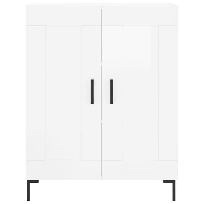 Servantă, alb extralucios, 69,5x34x90 cm, lemn compozit - WALTI WALTI