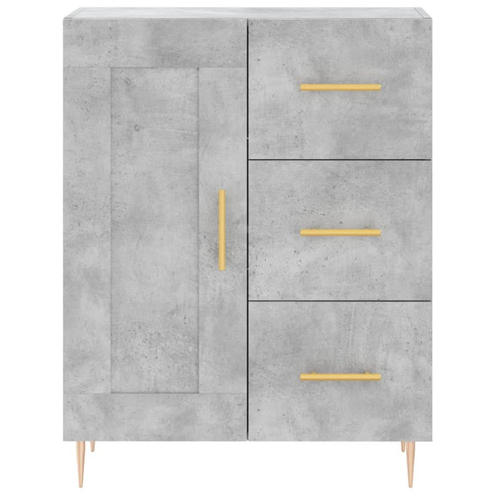 Servantă, gri beton, 69,5x34x90 cm, lemn compozit - WALTI WALTI