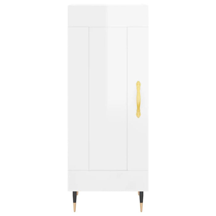 Servantă, alb extralucios, 34,5x34x90 cm, lemn compozit - WALTI WALTI