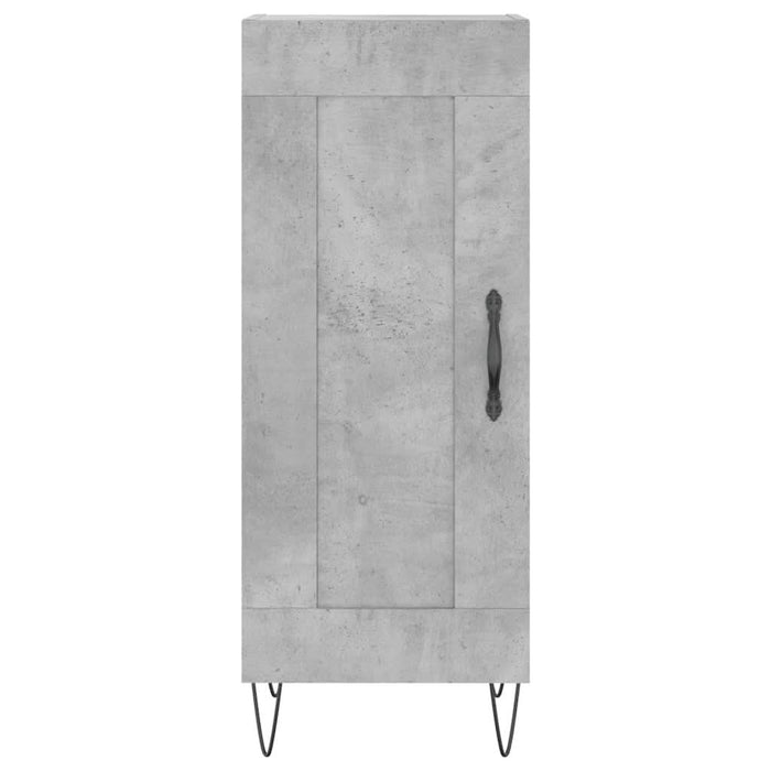 Servantă, gri beton, 34,5x34x90 cm, lemn compozit - WALTI WALTI