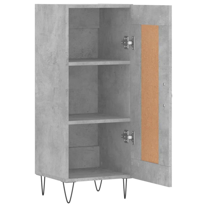 Servantă, gri beton, 34,5x34x90 cm, lemn compozit - WALTI WALTI
