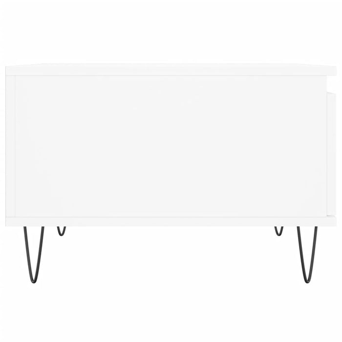 Măsuță de cafea, alb, 55x55x36,5 cm, lemn prelucrat - WALTI WALTI