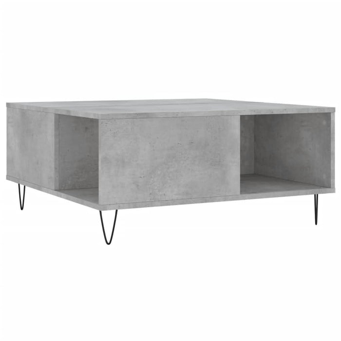 Măsuță de cafea, gri beton, 80x80x36,5 cm, lemn prelucrat - WALTI WALTI
