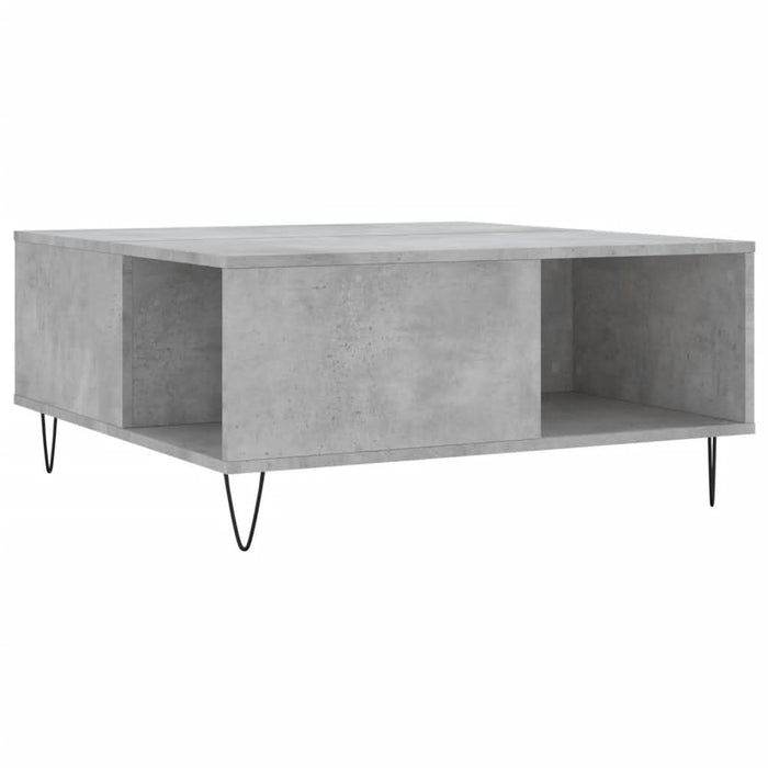Măsuță de cafea, gri beton, 80x80x36,5 cm, lemn prelucrat - WALTI WALTI