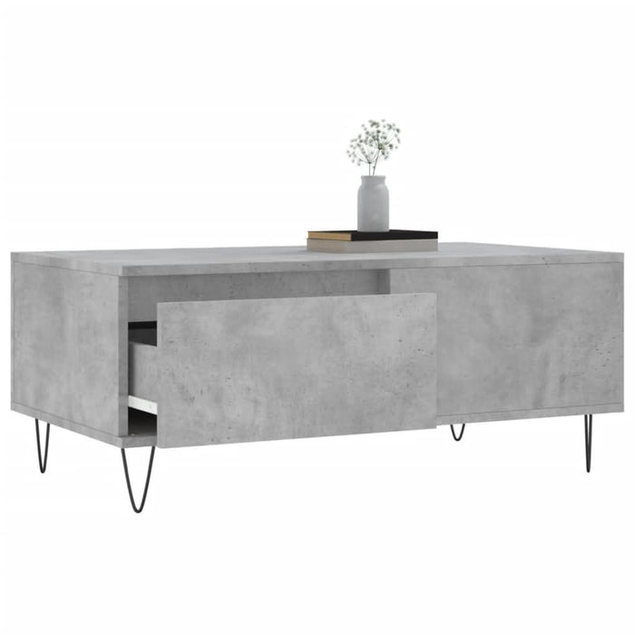 Măsuță de cafea, gri beton, 90x50x36,5 cm, lemn compozit - WALTI WALTI