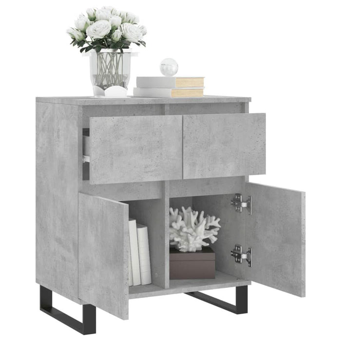 Servantă, gri beton, 60x35x70 cm, lemn prelucrat - WALTI WALTI