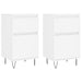 Servante, 2 buc., alb, 40x35x70 cm, lemn prelucrat - WALTI WALTI