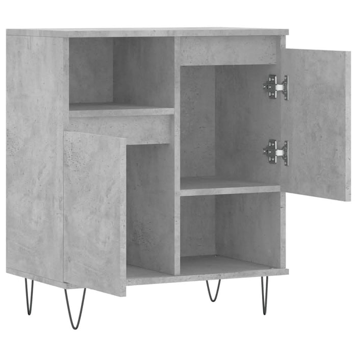 Servantă, gri beton, 60x35x70 cm, lemn prelucrat - WALTI WALTI