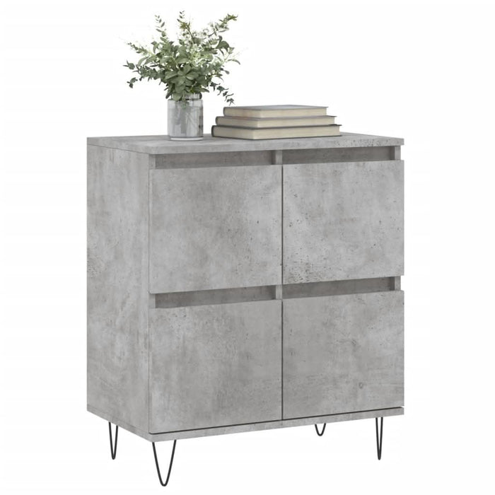Servantă, gri beton, 60x35x70 cm, lemn prelucrat - WALTI WALTI
