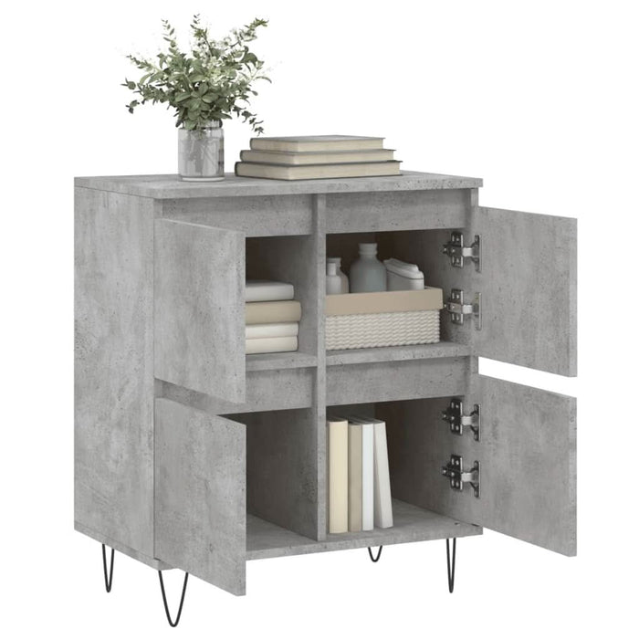 Servantă, gri beton, 60x35x70 cm, lemn prelucrat - WALTI WALTI