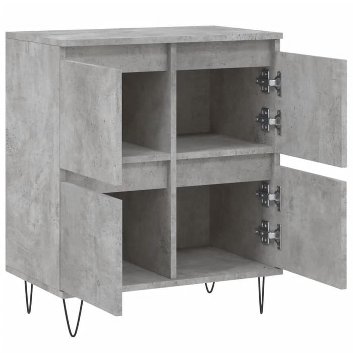 Servantă, gri beton, 60x35x70 cm, lemn prelucrat - WALTI WALTI