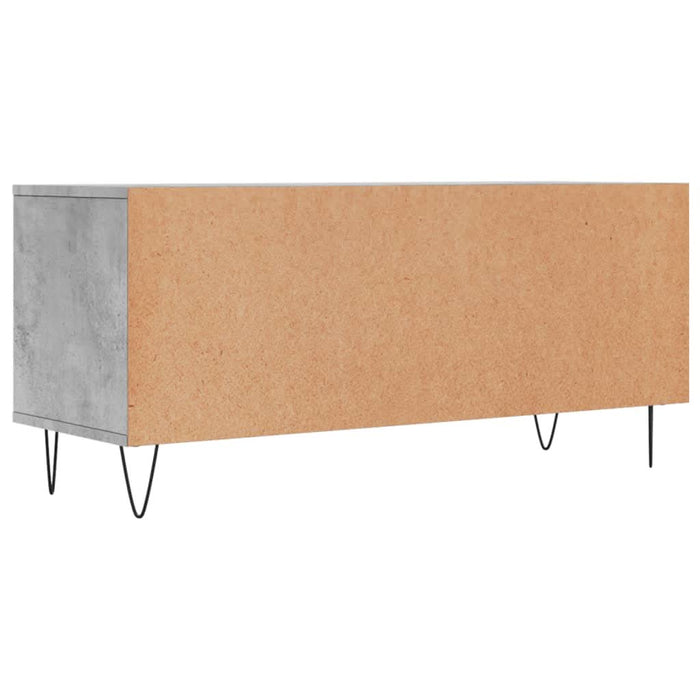 Comodă TV, gri beton, 100x34,5x44,5 cm, lemn prelucrat - WALTI WALTI