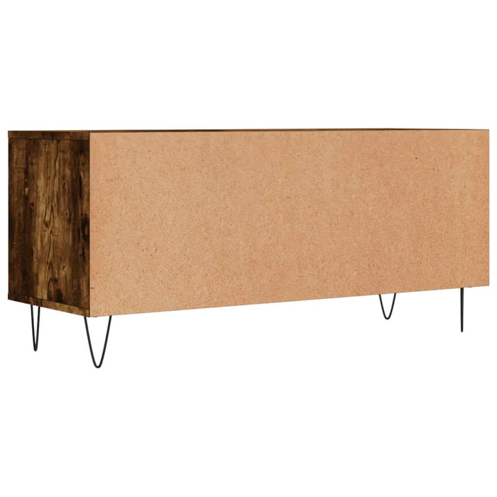 Comodă TV, stejar fumuriu, 100x34,5x44,5 cm, lemn prelucrat - WALTI WALTI