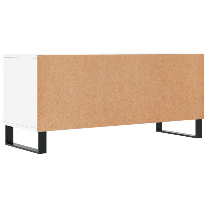 Comodă TV, alb, 100x34,5x44,5 cm, lemn prelucrat - WALTI WALTI