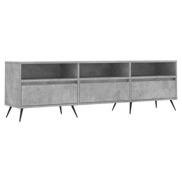 Comodă TV, gri beton, 150x30x44,5 cm, lemn prelucrat - WALTI WALTI