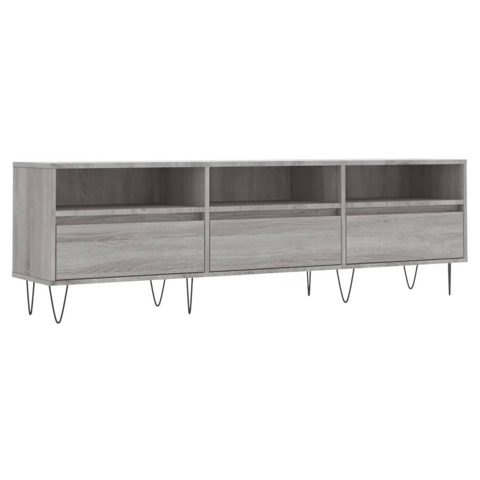 Comodă TV, gri sonoma, 150x30x44,5 cm, lemn prelucrat - WALTI WALTI