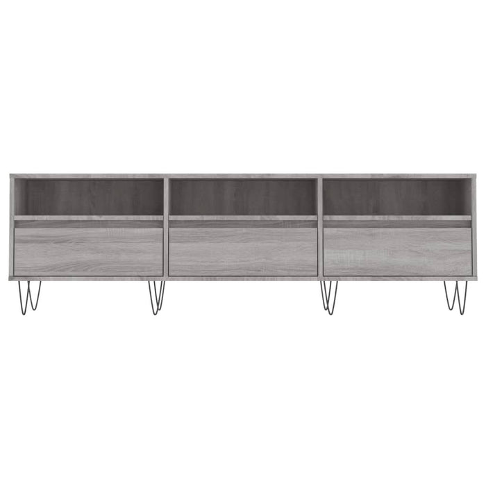 Comodă TV, gri sonoma, 150x30x44,5 cm, lemn prelucrat - WALTI WALTI