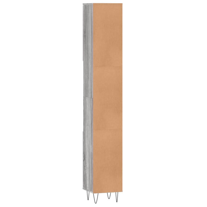 Dulap de baie, gri sonoma, 30x30x190 cm, lemn prelucrat - WALTI WALTI