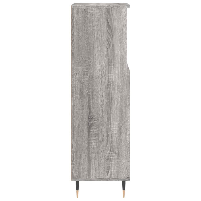 Dulap de baie, gri sonoma, 30x30x100 cm, lemn prelucrat - WALTI WALTI