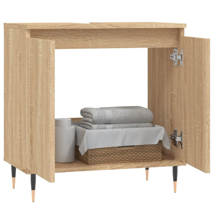 Dulap de baie, stejar sonoma, 58x33x60 cm, lemn prelucrat - WALTI WALTI