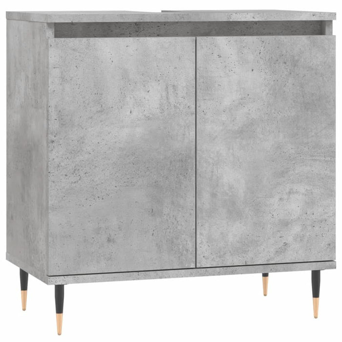 Dulap de baie, gri beton, 58x33x60 cm, lemn prelucrat - WALTI WALTI
