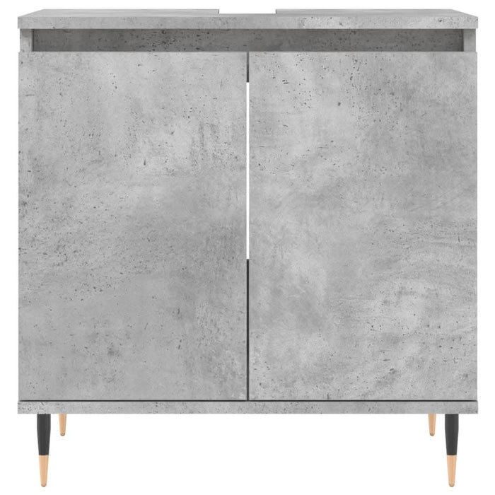 Dulap de baie, gri beton, 58x33x60 cm, lemn prelucrat - WALTI WALTI