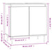 Dulap de baie, gri beton, 58x33x60 cm, lemn prelucrat - WALTI WALTI