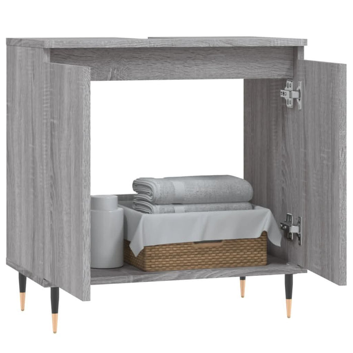 Dulap de baie, gri sonoma, 58x33x60 cm, lemn prelucrat - WALTI WALTI