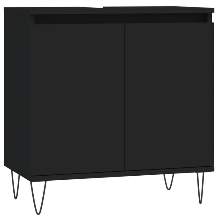 Dulap de baie, negru, 58x33x60 cm, lemn prelucrat - WALTI WALTI