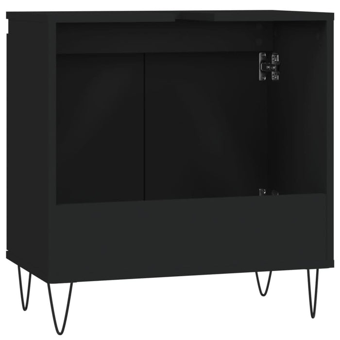 Dulap de baie, negru, 58x33x60 cm, lemn prelucrat - WALTI WALTI